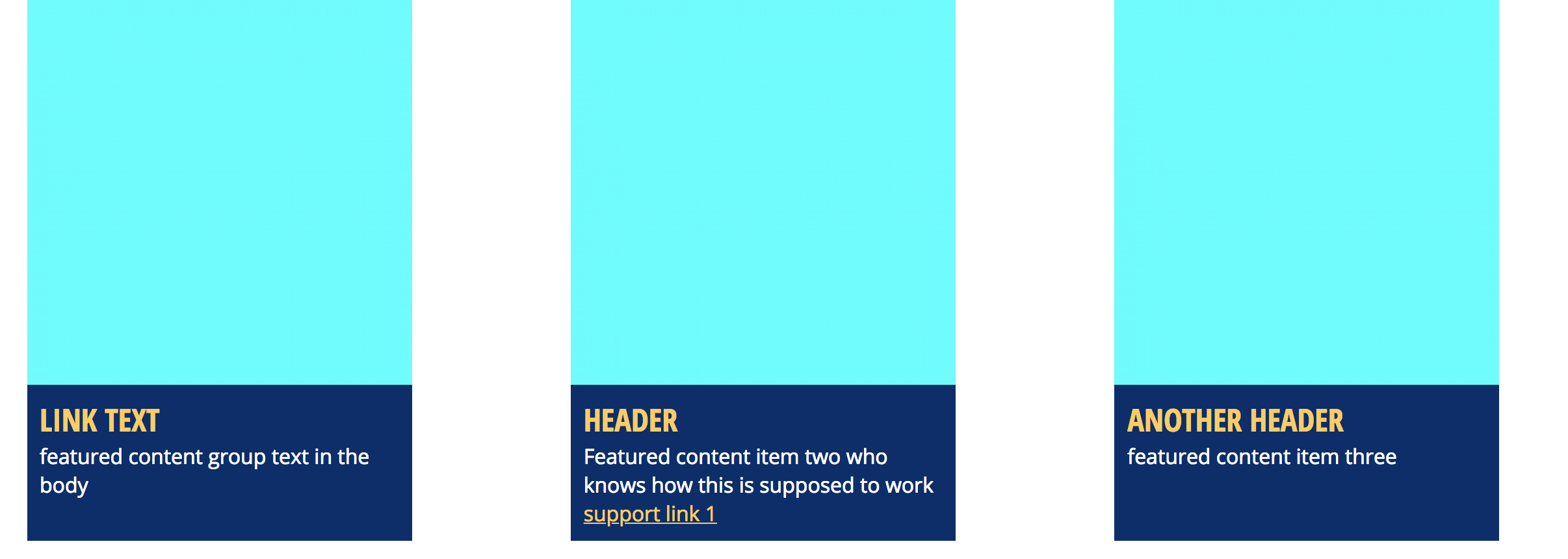 Featured Content example