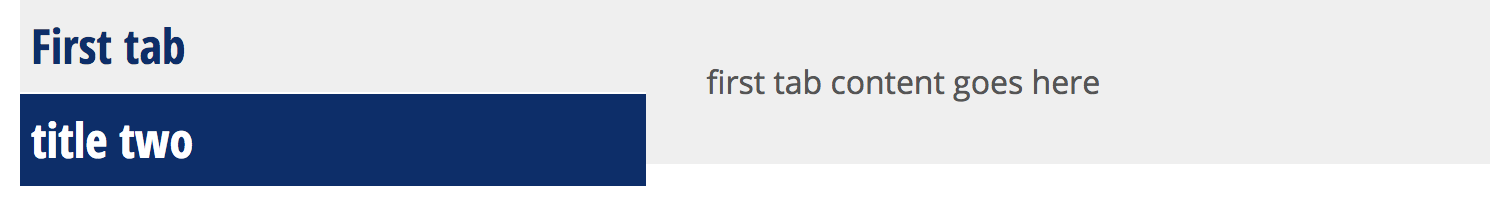 Side tabs